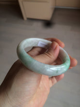 Load image into Gallery viewer, 51.5mm Certified Type A 100% Natural sunny green oval Jadeite Jade bangle AZ131-4139