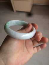 Load image into Gallery viewer, 51.5mm Certified Type A 100% Natural sunny green oval Jadeite Jade bangle AZ131-4139