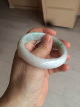 Load image into Gallery viewer, 51.5mm Certified Type A 100% Natural sunny green oval Jadeite Jade bangle AZ131-4139
