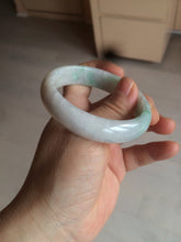 Load image into Gallery viewer, 51.5mm Certified Type A 100% Natural sunny green oval Jadeite Jade bangle AZ131-4139