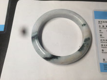 Load image into Gallery viewer, 59.5mm certified Type A 100% Natural green/white/purple Jadeite bangle R107-0467