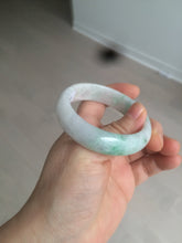 Load image into Gallery viewer, 51.5mm Certified Type A 100% Natural sunny green oval Jadeite Jade bangle AZ131-4139
