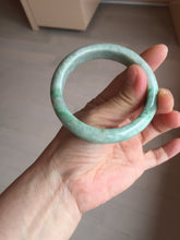 Load image into Gallery viewer, 55.8mm certified type A 100% Natural sunny green gray jadeite jade bangle BS31-4416