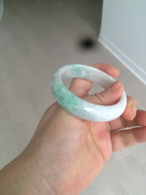 Load image into Gallery viewer, 51.5mm Certified Type A 100% Natural sunny green oval Jadeite Jade bangle AZ131-4139