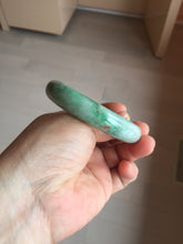 Load image into Gallery viewer, 55.8mm certified type A 100% Natural sunny green gray jadeite jade bangle BS31-4416