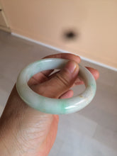 Load image into Gallery viewer, 54.6mm certified 100% natural Type A sunny green/white/brown jadeite jade bangle Y138-3314