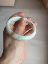 Load image into Gallery viewer, 58mm Certificate light green white orange green jadeite jade bangle BQ68(1013)