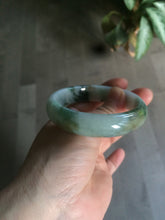 Load image into Gallery viewer, 54mm certified 100% natural Type A green/dark green/white/brown jungle camouflage color  jadeite jade bangle BG22-1726