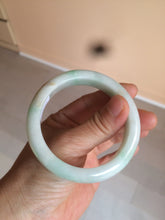 Load image into Gallery viewer, 54.6mm certified 100% natural Type A sunny green/white/brown jadeite jade bangle Y138-3314