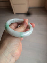 Load image into Gallery viewer, 53.5mm Certified Type A 100% Natural sunny green Jadeite Jade bangle AZ130-4125