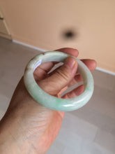 Load image into Gallery viewer, 54.6mm certified 100% natural Type A sunny green/white/brown jadeite jade bangle Y138-3314