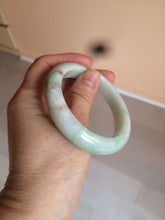 Load image into Gallery viewer, 54.6mm certified 100% natural Type A sunny green/white/brown jadeite jade bangle Y138-3314