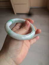 Load image into Gallery viewer, 53.5mm Certified Type A 100% Natural sunny green Jadeite Jade bangle AZ130-4125