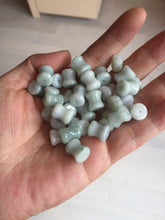 Load image into Gallery viewer, 100% Natural type A green/white small waist drum/yoyo jadeite Jade pendant necklace group BP117