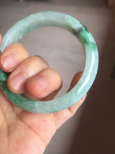 Load image into Gallery viewer, 54.3mm certified 100% natural Type A sunny green jadeite jade bangle PB164-4654