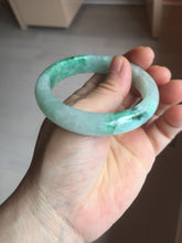 Load image into Gallery viewer, 54.3mm certified 100% natural Type A sunny green jadeite jade bangle PB164-4654