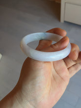 Load image into Gallery viewer, 52mm certified type A100% Natural green purple oval Jadeite Jade bangle BM34-0270