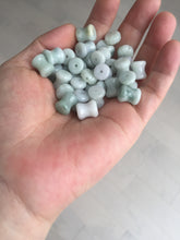 Load image into Gallery viewer, 100% Natural type A green/white small waist drum/yoyo jadeite Jade pendant necklace group BP117