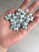 Load image into Gallery viewer, 100% Natural type A green/white small waist drum/yoyo jadeite Jade pendant necklace group BP117