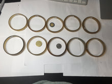 Load image into Gallery viewer, 66.7-71.1mm 100% Natural black brown beige thin Buffalo Horn bangle group AW10