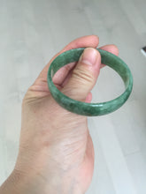 Load image into Gallery viewer, 52.8mm certified 100% natural Type A forest green dark green jadeite jade bangle BP15-8593