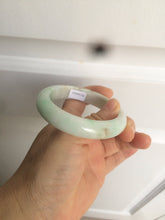 Load image into Gallery viewer, 54.6mm certified 100% natural Type A sunny green/white/brown jadeite jade bangle Y138-3314