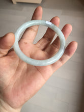 Load image into Gallery viewer, 58mm certified 100% natural Type A light green round cut jadeite jade bangle BP163-2778