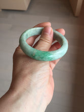 Load image into Gallery viewer, 51.5mm certified Type A 100% Natural sunny green purple oval Jadeite Jade bangle BS29-4436