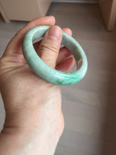 Load image into Gallery viewer, 51.5mm certified Type A 100% Natural sunny green purple oval Jadeite Jade bangle BS29-4436