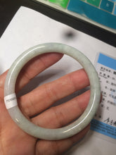 Load image into Gallery viewer, 55.9mm Certified Type A 100% Natural white/green/yellow/purple round cut Jadeite Jade bangle R110-1731
