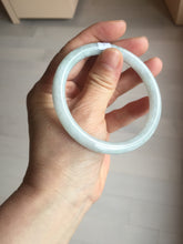 Load image into Gallery viewer, 58mm certified 100% natural Type A light green round cut jadeite jade bangle BP163-2778