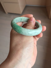 Load image into Gallery viewer, 51.5mm certified Type A 100% Natural sunny green purple oval Jadeite Jade bangle BS29-4436
