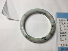 Load image into Gallery viewer, 59mm certified 100% natural Type A green purple yellow(FU LU SHOU) white jadeite bangle PD159-6290