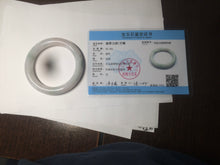 Load image into Gallery viewer, 55mm Certified type A 100% Natural light green/purple/yellow round cut Jadeite bangle AE62-6546