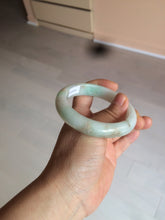 Load image into Gallery viewer, 55.8mm certified 100% natural Type A sunny green/white/brown jadeite jade bangle Y137-3334