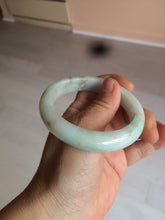 Load image into Gallery viewer, 55.8mm certified 100% natural Type A sunny green/white/brown jadeite jade bangle Y137-3334