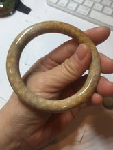 Load image into Gallery viewer, 56.8mm 100% natural beige yellow orange round cut Coral Jade (珊瑚玉) bangle XY109