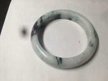 Load image into Gallery viewer, 58mm Certified Type A 100% Natural light green/white Jadeite Jade bangle S53-0441