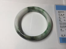 Load image into Gallery viewer, 57.7mm certified Type A 100% Natural sunny green yellow brown white Jadeite Jade bangle D136-1720