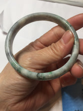 Load image into Gallery viewer, 59mm certified 100% natural Type A green purple gray jadeite bangle PD160-6310