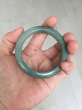Load image into Gallery viewer, 53.2mm certified type A 100% Natural dark green/gray/yellow Jadeite Jade bangle AF96-7577