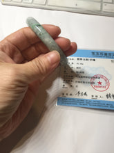 Load image into Gallery viewer, 59mm certified 100% natural Type A green purple gray jadeite bangle PD160-6310