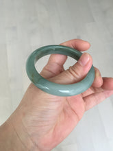 Load image into Gallery viewer, 53.2mm certified type A 100% Natural dark green/gray/yellow Jadeite Jade bangle AF96-7577