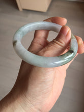 Load image into Gallery viewer, 57.5mm Certified Type A 100% Natural icy watery white purple black brown Jadeite Jade bangle BL58-7034