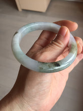 Load image into Gallery viewer, 57.5mm Certified Type A 100% Natural icy watery white purple black brown Jadeite Jade bangle BL58-7034