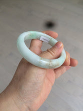 Load image into Gallery viewer, 55.8mm certified 100% natural Type A sunny green/white/brown jadeite jade bangle Y137-3334
