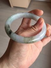 Load image into Gallery viewer, 57.5mm Certified Type A 100% Natural icy watery white purple black brown Jadeite Jade bangle BL58-7034