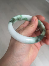 Load image into Gallery viewer, 57.7mm certified Type A 100% Natural sunny green yellow brown white Jadeite Jade bangle D136-1720