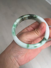Load image into Gallery viewer, 57.7mm certified Type A 100% Natural sunny green yellow brown white Jadeite Jade bangle D136-1720