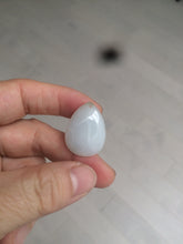 Load image into Gallery viewer, 100% natural white type A jadeite jade water drop pendant AX36